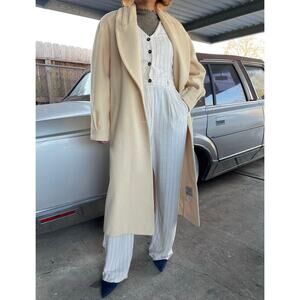 🔥Vintage Preston & York For Dillard’s USA 100% Wool Classic Minimalist Overcoat